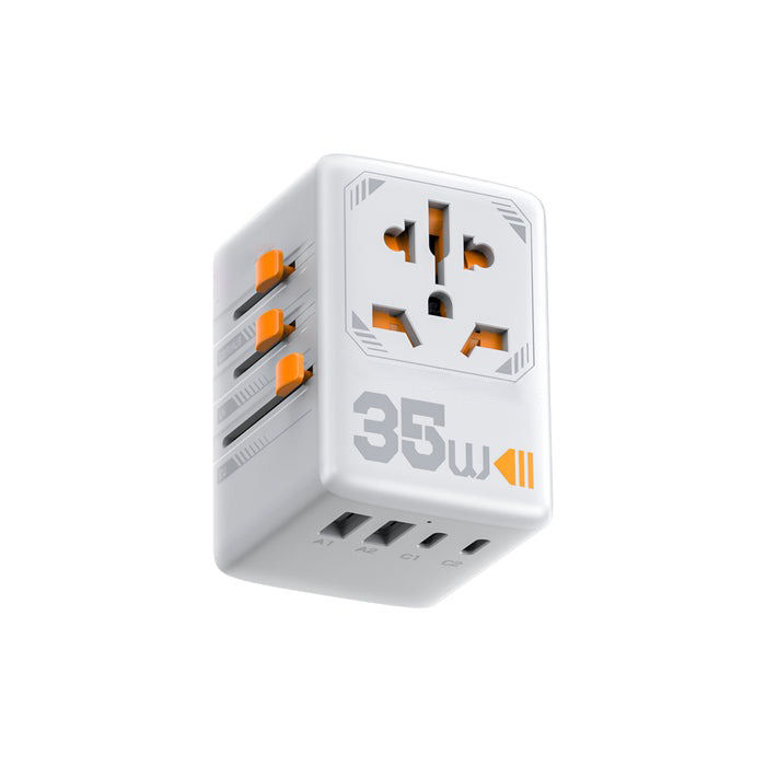 Globetrek U35 Universal Travel Adapter (35W, 6-in-1)</br> Charge Everywhere. Travel Smarter. - Image 2