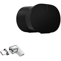 Adapter Compatible with Sonos Era 300 - MagnetoSnap PD Angle Adapter, Magnetic Charging Connector Device Saver - Metallic Silver
